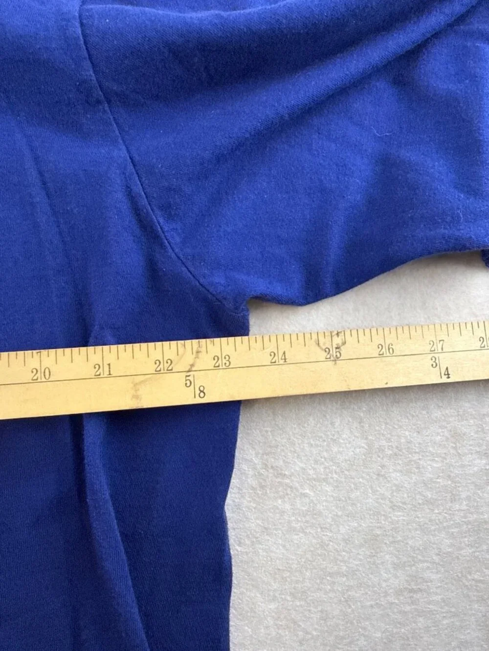 Polo Ralph Lauren XXL Blue Long Sleeve T Shirt Red Pony 100% Cotton